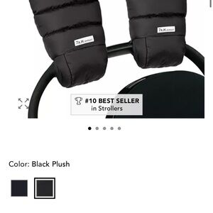 7AM Enfant Black Plush Women's Mittens